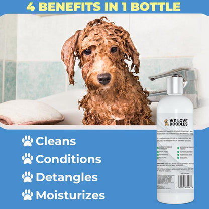 We Love Doodles - Dog Shampoo, Conditioner, and Detangler - Best Shampoo for Goldendoodles and Doodles - Dog Shampoo for Puppies - Grooming, Organic Ingredients, Best Smelling, Made in USA (Lavender)…