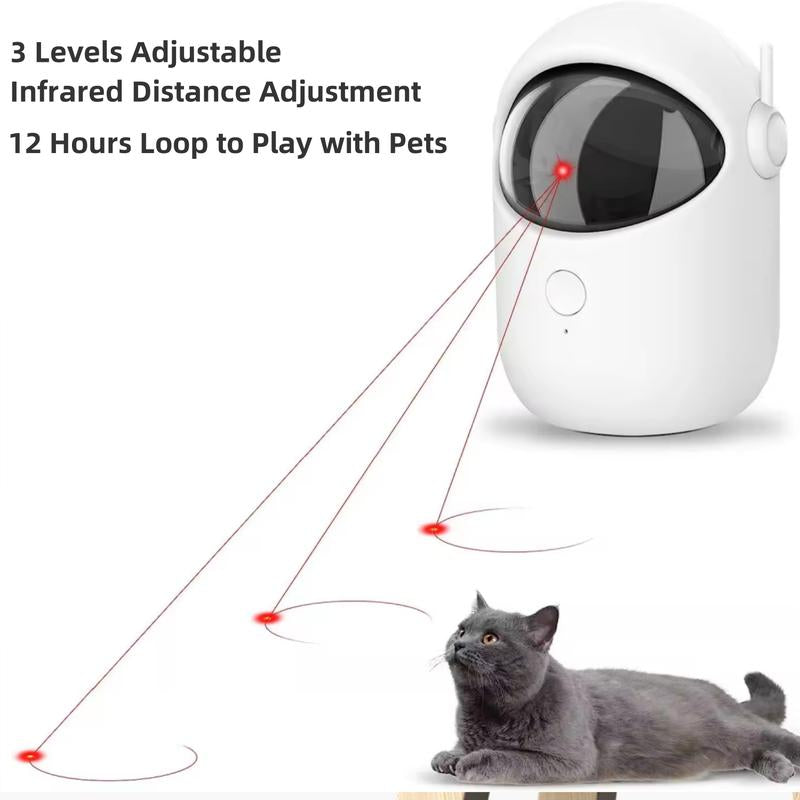 USB Rechargeable Automatic Laser Toy for Indoor Cats and Dogs