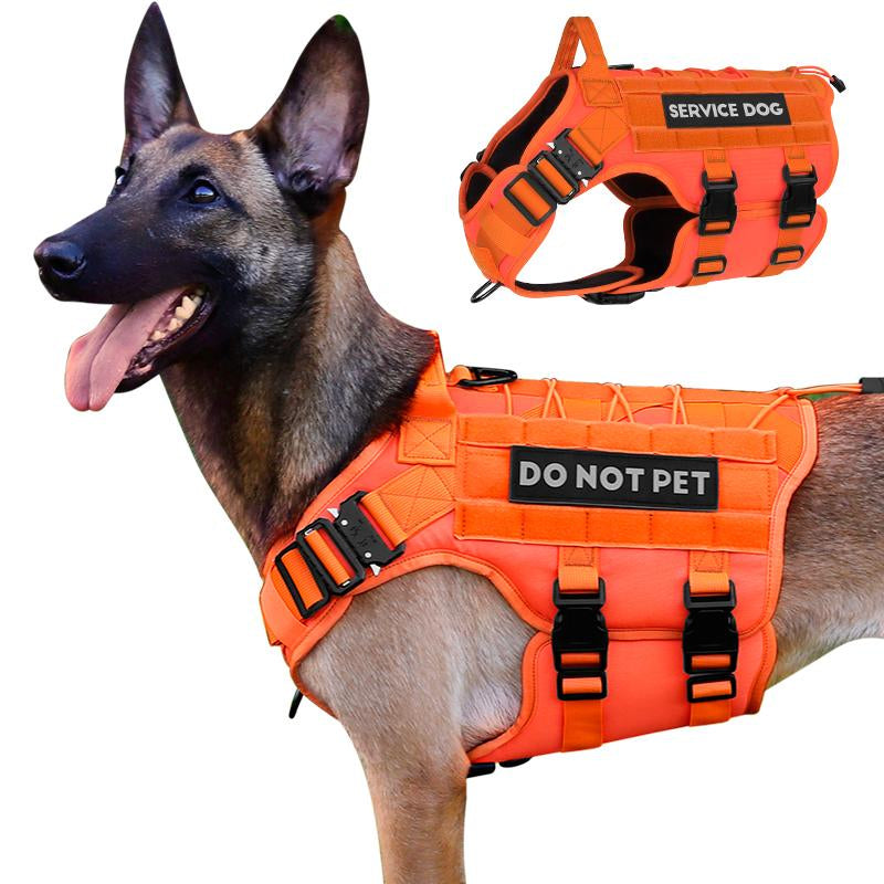 PETNANNY Service Dog Vest No Pull Pet Harness with Handle Full Body Dog Vest for Hiking Training Outdoor Easy Training for Small Medium Large Dogs