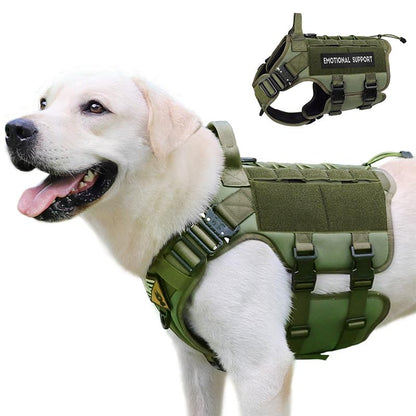 PETNANNY Service Dog Vest No Pull Pet Harness with Handle Full Body Dog Vest for Hiking Training Outdoor Easy Training for Small Medium Large Dogs