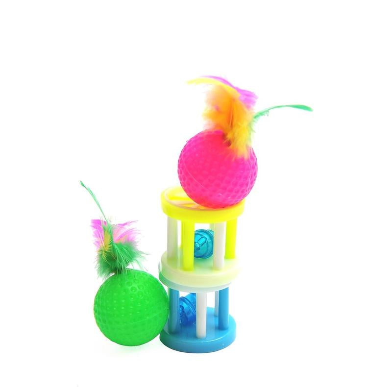 Artificial Mouse Cat Toys, 21Pcs/Set Cat Toy Set, Including Cat Tunnel, Balls, Feather Toy, Kitten Mouse Toy, Pet Supplies