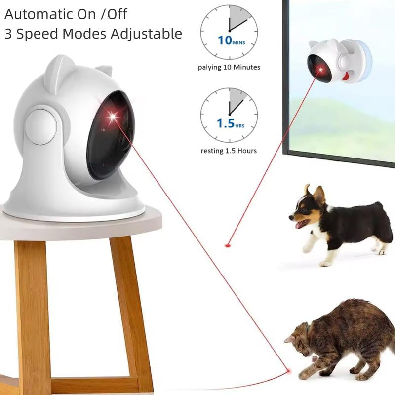 USB Rechargeable Automatic Laser Toy for Indoor Cats and Dogs