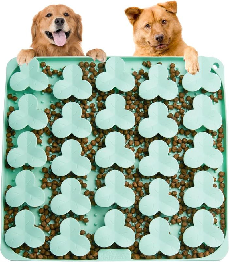 Puzzle Feeder Silicone Lick Mat Snuffle Mat Dogs, Cat, Slow Feeder, with Suction Cups for Easy Cleaning, Dish Washer Safe, Enrichment Feeding Supplies