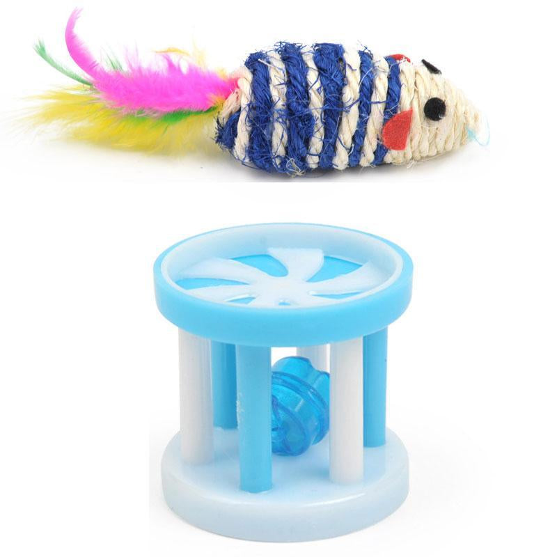 Artificial Mouse Cat Toys, 21Pcs/Set Cat Toy Set, Including Cat Tunnel, Balls, Feather Toy, Kitten Mouse Toy, Pet Supplies