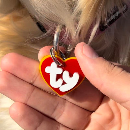 Heart Shaped Dog Tag