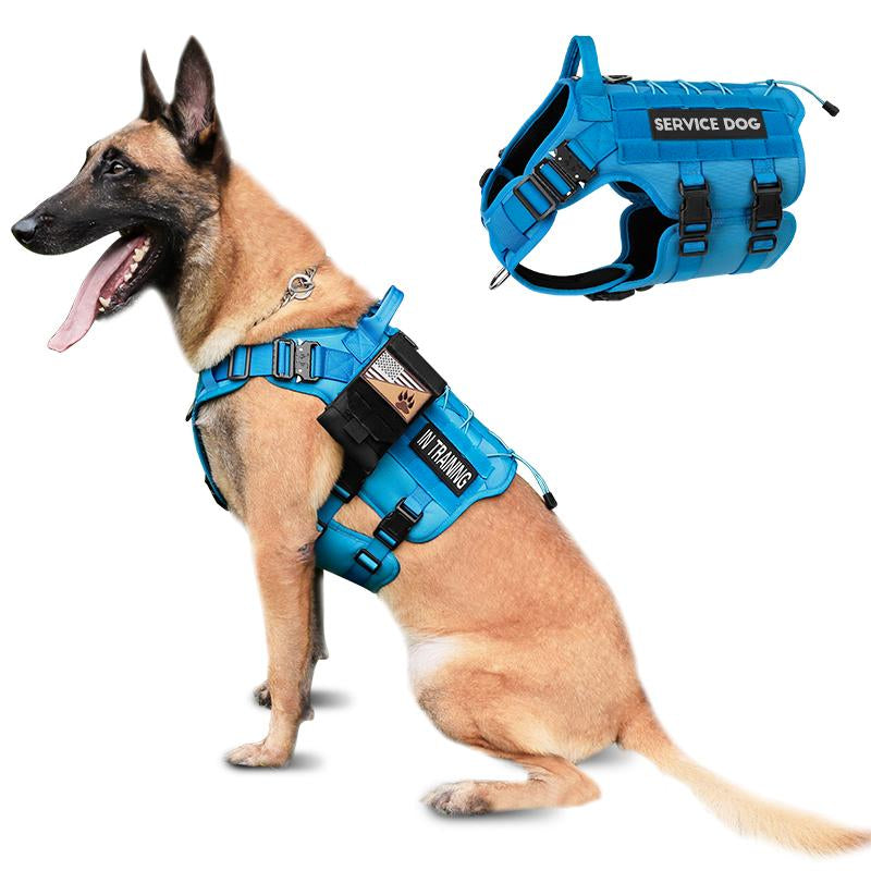 PETNANNY Service Dog Vest No Pull Pet Harness with Handle Full Body Dog Vest for Hiking Training Outdoor Easy Training for Small Medium Large Dogs