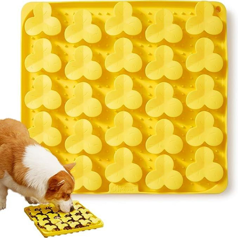 Puzzle Feeder Silicone Lick Mat Snuffle Mat Dogs, Cat, Slow Feeder, with Suction Cups for Easy Cleaning, Dish Washer Safe, Enrichment Feeding Supplies