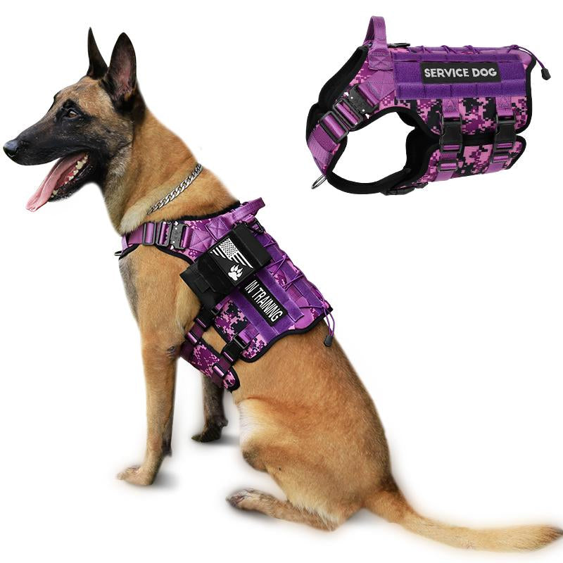 PETNANNY Service Dog Vest No Pull Pet Harness with Handle Full Body Dog Vest for Hiking Training Outdoor Easy Training for Small Medium Large Dogs