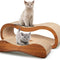 Fluffydream 2-in-1 Cat Scratcher and Lounge Bed with Cardboard Design