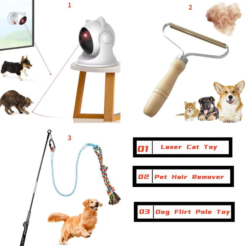 USB Rechargeable Automatic Laser Toy for Indoor Cats and Dogs