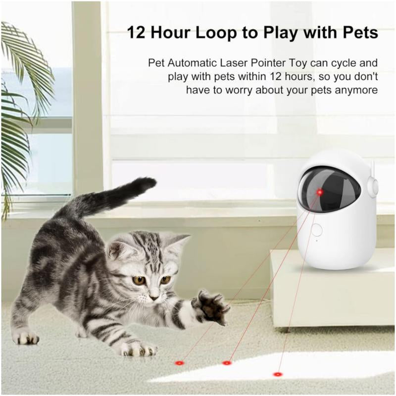 USB Rechargeable Automatic Laser Toy for Indoor Cats and Dogs