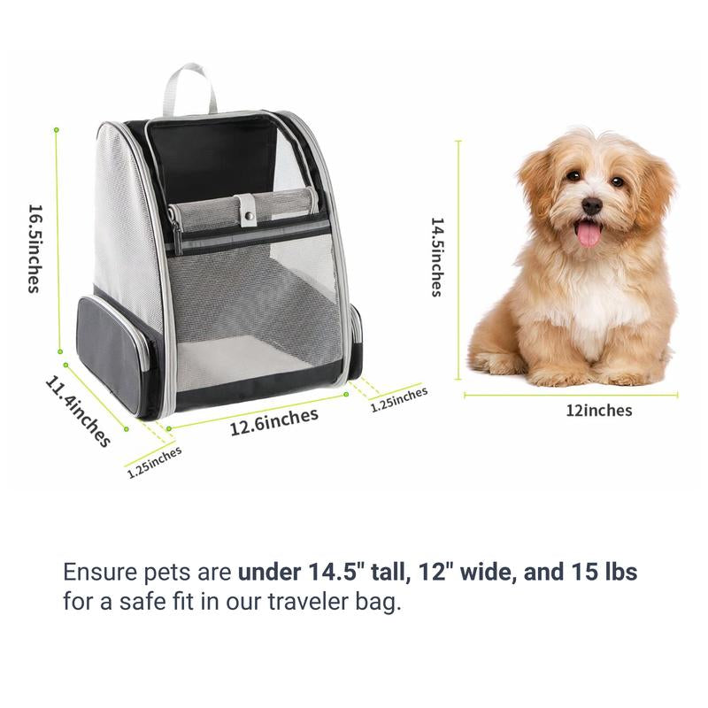 Pet Cat Dog Traveler Backpack Pet Carriers for Cats and Dogs Puppy Travel Pet Backpack Dog Backpack Dog Bag