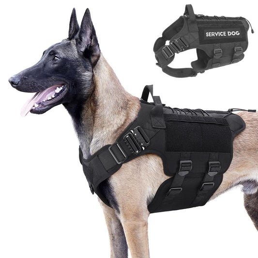 PETNANNY Service Dog Vest No Pull Pet Harness with Handle Full Body Dog Vest for Hiking Training Outdoor Easy Training for Small Medium Large Dogs